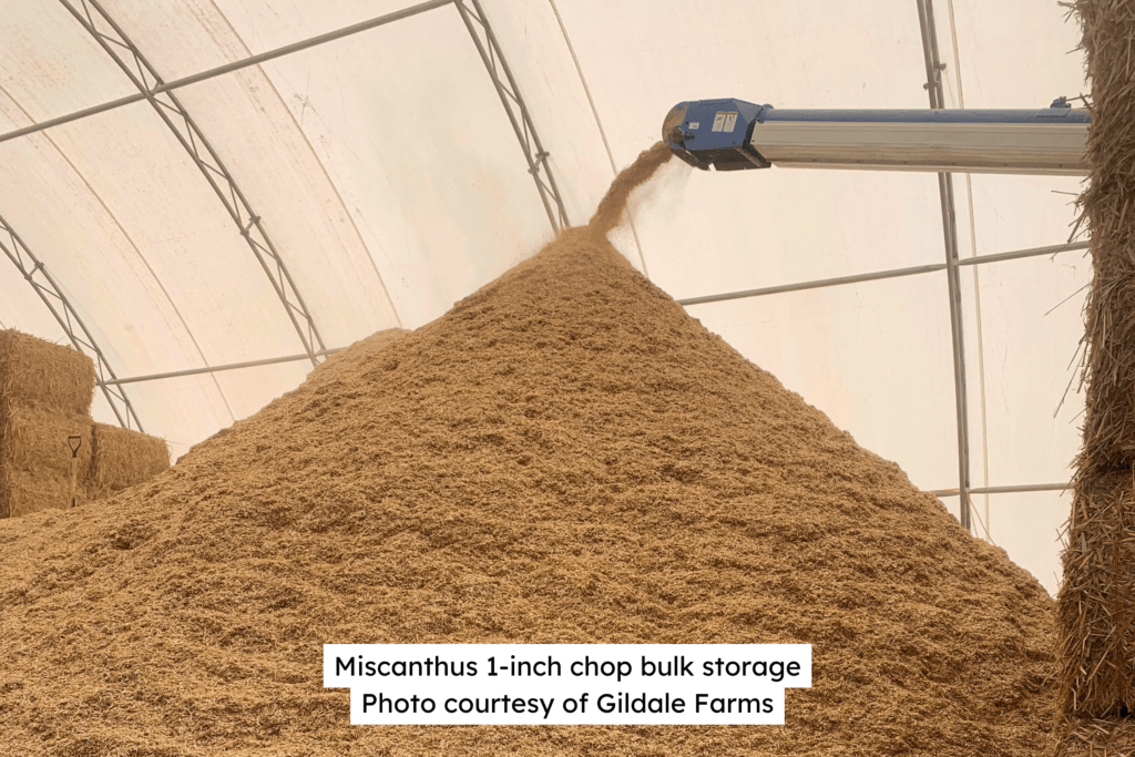 Miscanthus 1 Inch Chop Storage