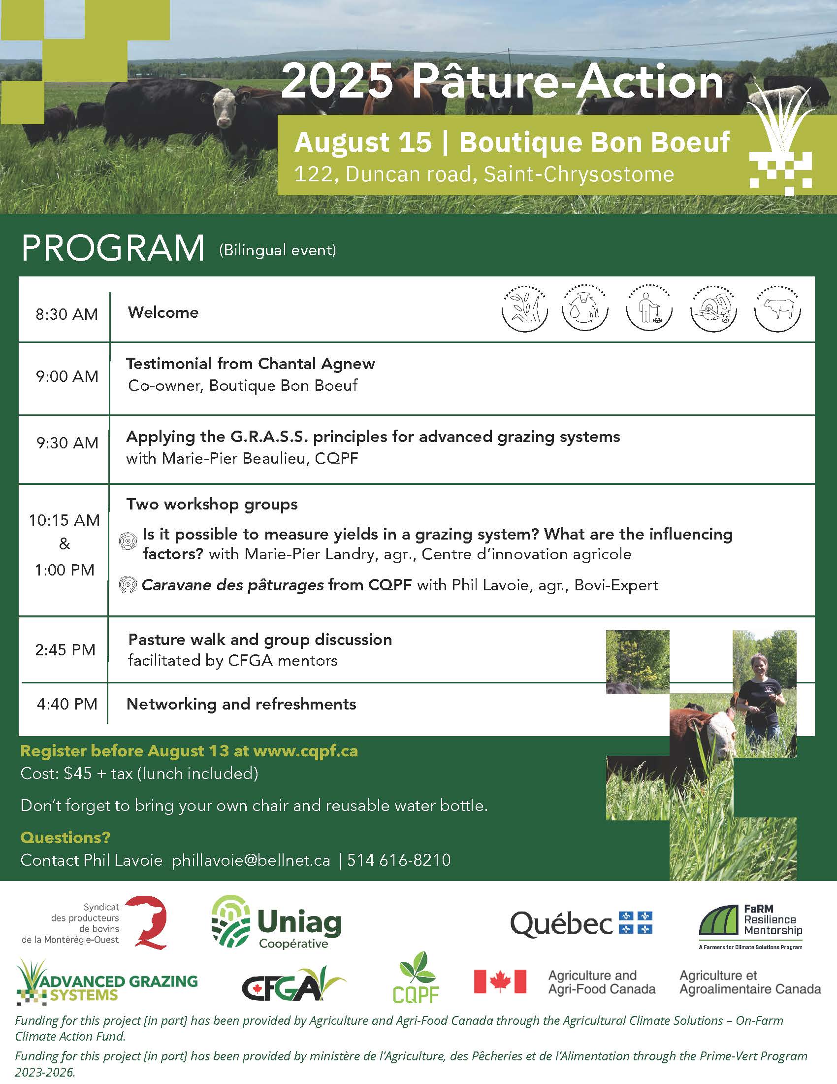 2025 Pâture-Action Program