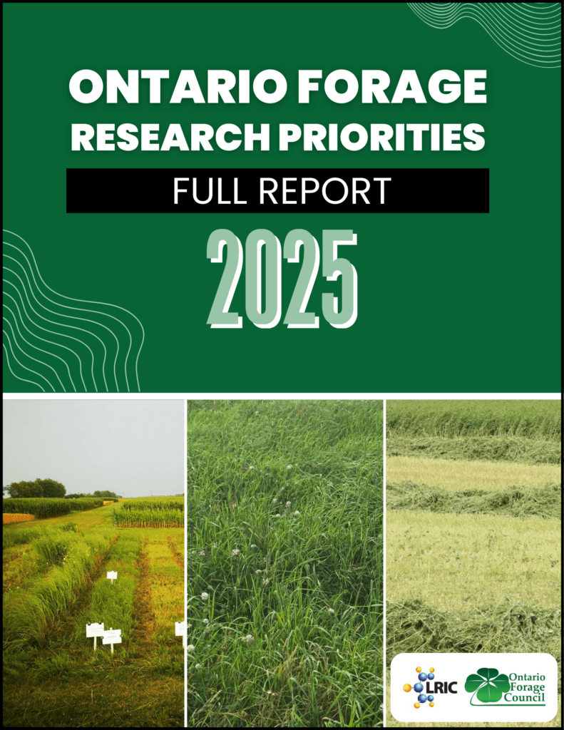 Ontario forage research priorities full report 2025